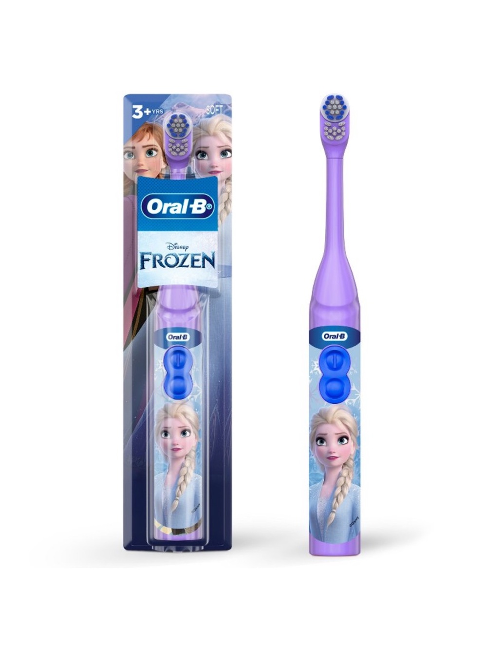 (3) Oral-B Disney Frozen Kids Electric Toothbrush - Purple